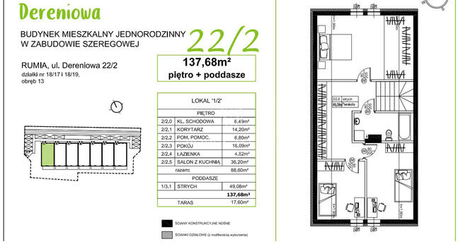 Duże mieszkanie z poddaszem