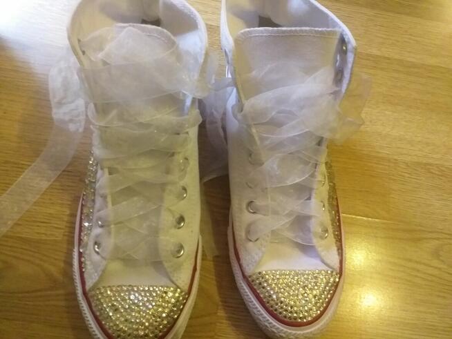 Trampki weselne converse