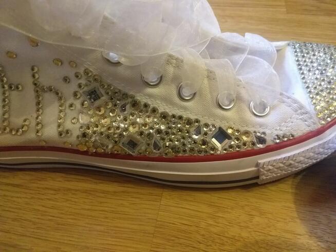 Trampki weselne converse