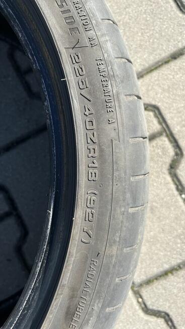 Opony Dunlop 225/40ZR18 do 300 km/h, opony letnie