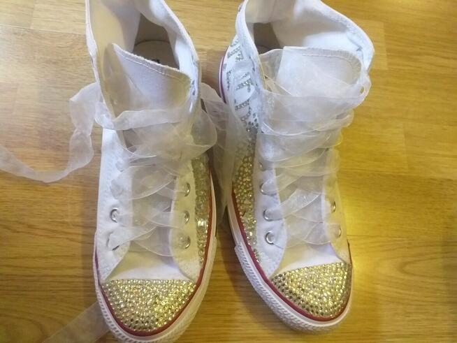 Trampki weselne converse