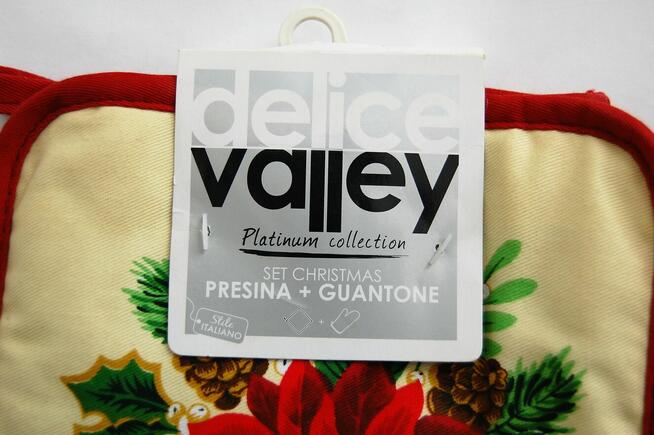 Delice Valley, rękawica kuchenna i uchwyt, zestaw świąteczny