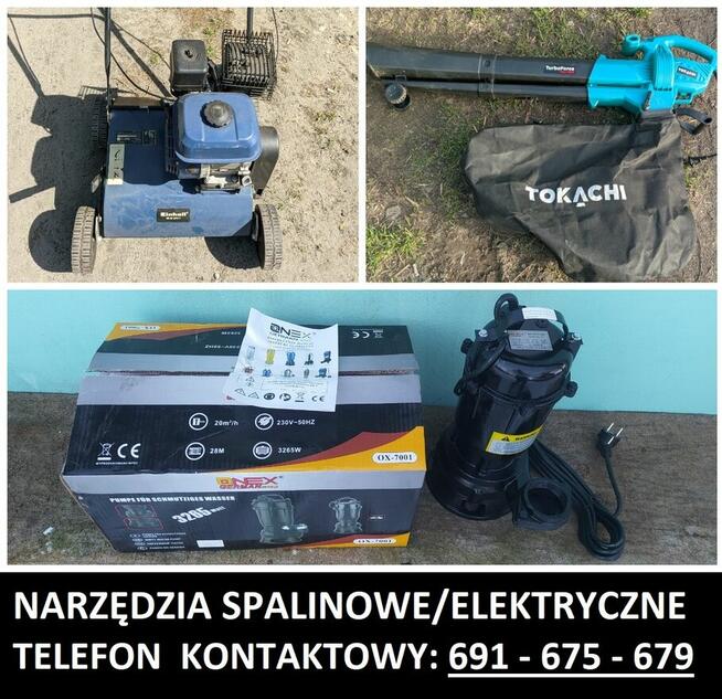 Sprzęt ogrodniczy - kosiarki/kosy spalinowe/glebogryzarki