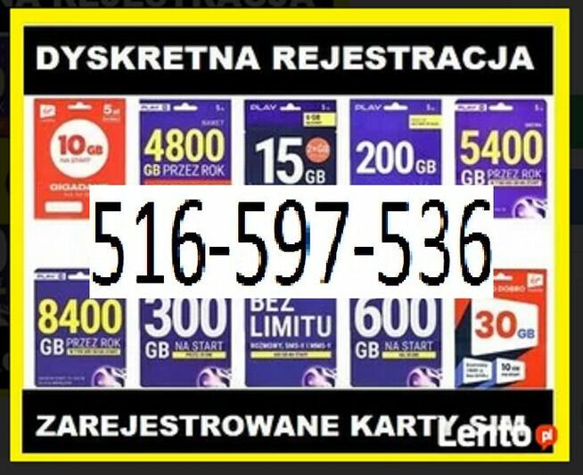 JEDYNE PEWNE KARTY SIM KARTA STARTER ZAREJESTROWANE KATOWICE