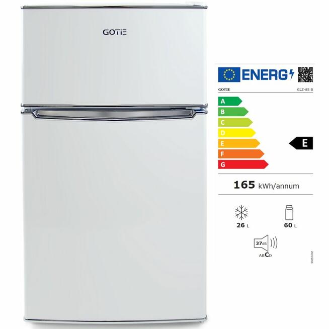 Nowoczesna Lodówka z zamrażalnikiem GOTIE GLZ-85B