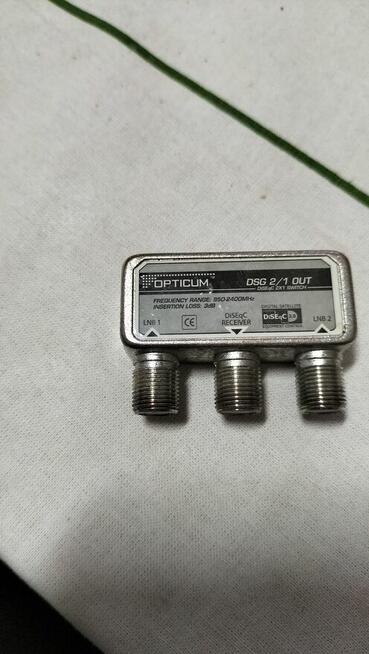 Przełącznik Disegc 2x1.Na Hot Bird 13E -Astra 19, 2E