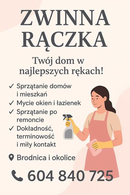 Szukasz osoby do sprzątania w Brodnicy lub okolicy ?