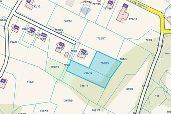 Działka budowlana przy lesie