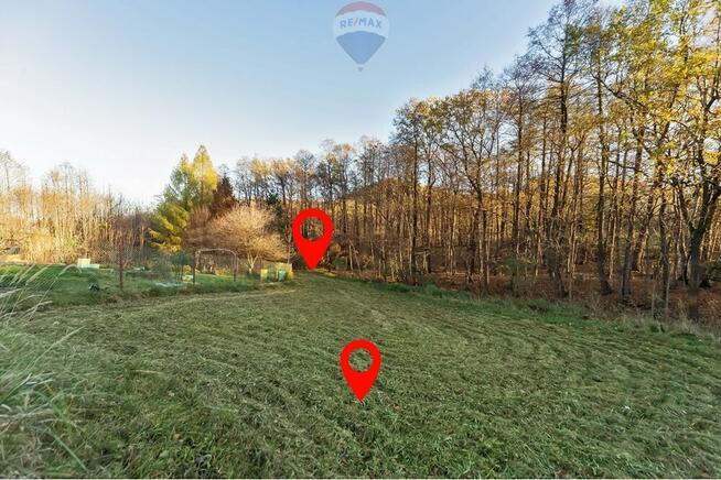 Działka budowlana przy lesie