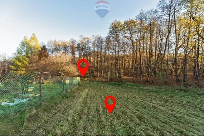 Działka budowlana przy lesie