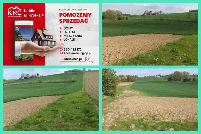 Działka zlokalizowana w cichej i spokojnej okolicy
