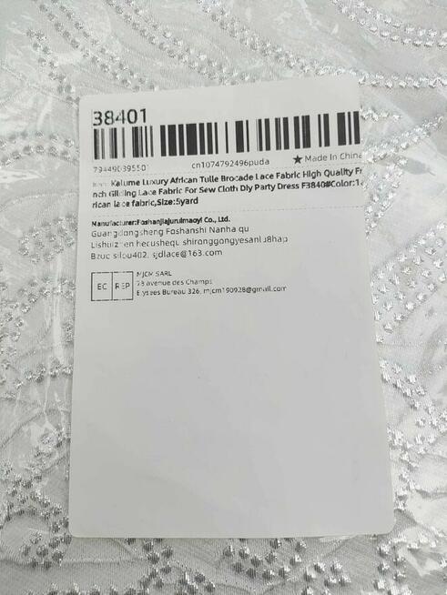 Afrykańska koronkowa tkanina tiulowa do szycia zasłon Haft