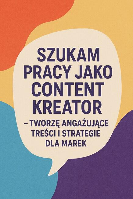 Szukam pracy jako content kreator.