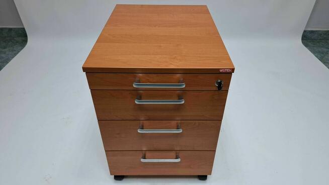 Zestaw mebli Wuteh olcha (biurko 160x80 + kontener + szafa)