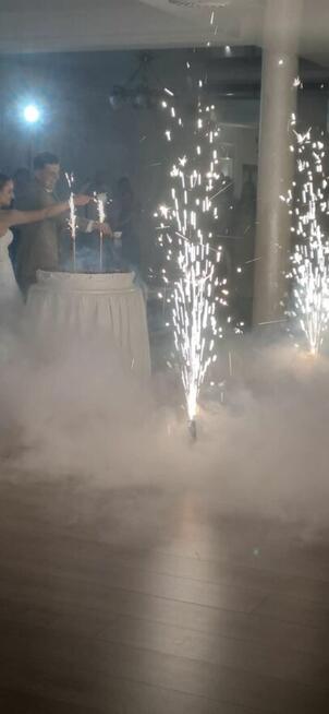 Wiatraki iskier Fotobudka360 Kolorowe wystrzały Ciężki dym