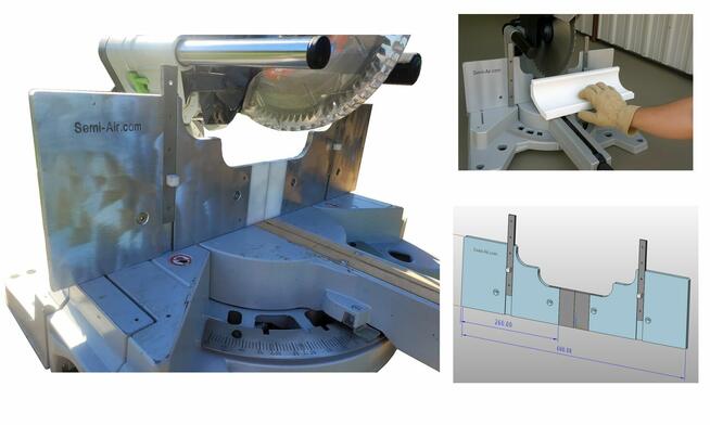 Przystawka przyrząd do ukośnicy do cięcia listw sufitowych