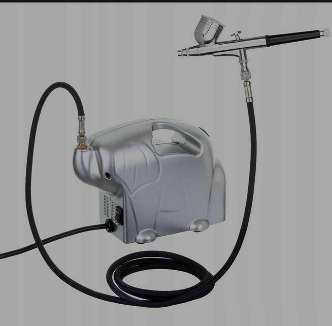 Kompresor tlokowy AS16 + Aerograf+ wezyk