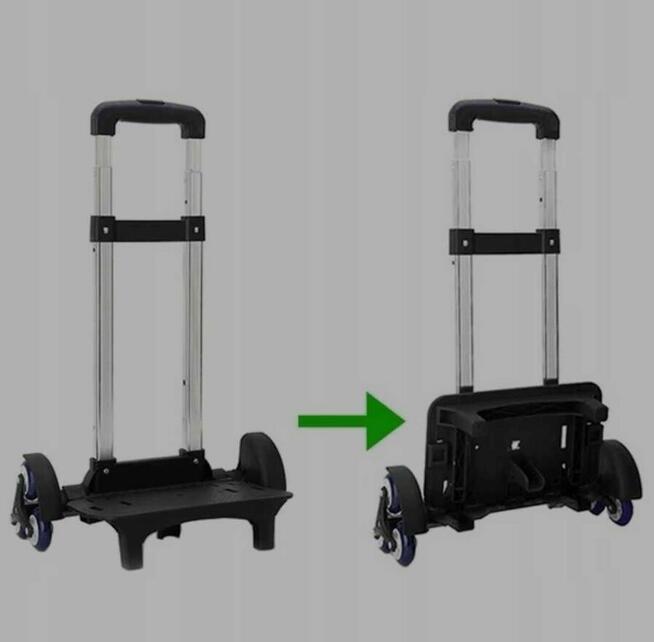 Wozek na kolkach, walizka, plecak, stelaz na torbe