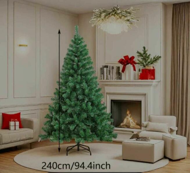 Choinka zielona sztuczna 240 cm