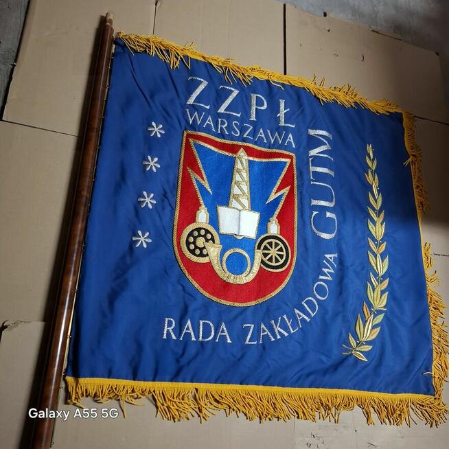 Sztandar Związku Zawodowego Pracownikòw Łączności