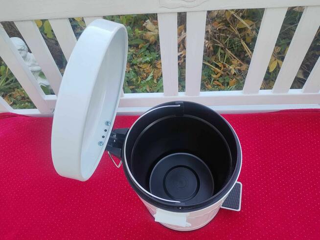 Kosz na Śmieci Śmietnik do Łazienki Kuchni Biały Łazienkowy