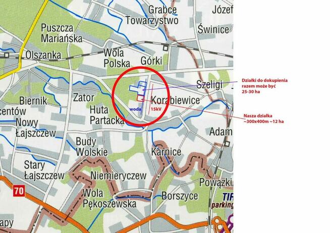 Sprzedam grunt pod farmę fotowoltaiczną. Powiat Żyrardowski