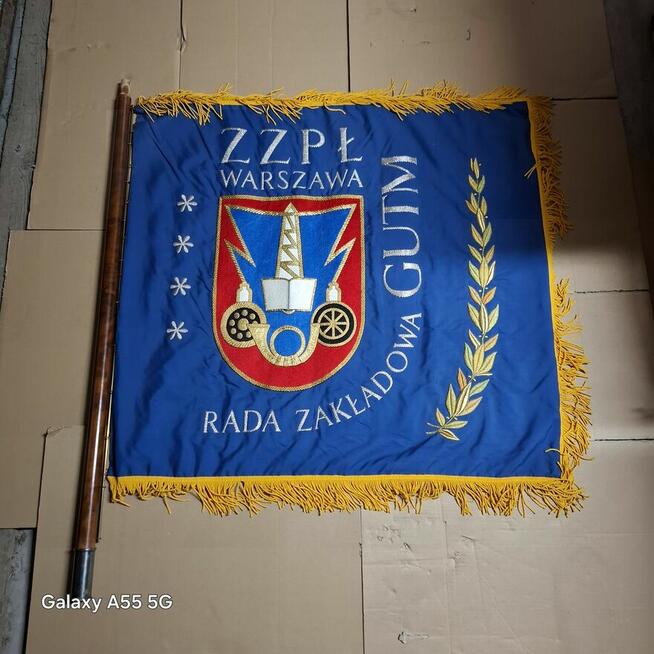 Sztandar Związku Zawodowego Pracownikòw Łączności