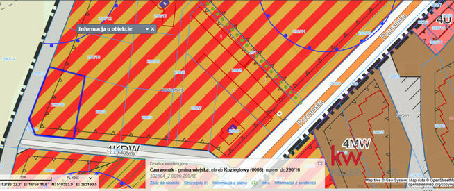 Działka inwestycyjna Koziegłowy gm. Czerwonak, Żwirowa