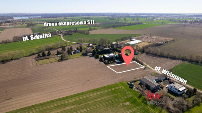 Działka budowlana Kobylniki gm. Rokietnica, Wiśniowa