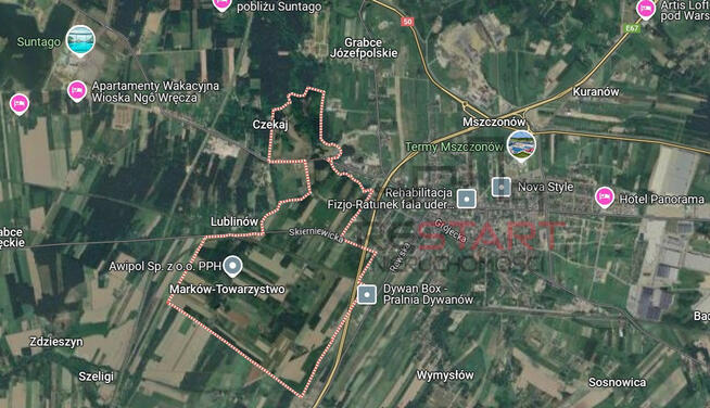 Działka przemysłowa Marków-Towarzystwo gm. Mszczonów, Graniczna