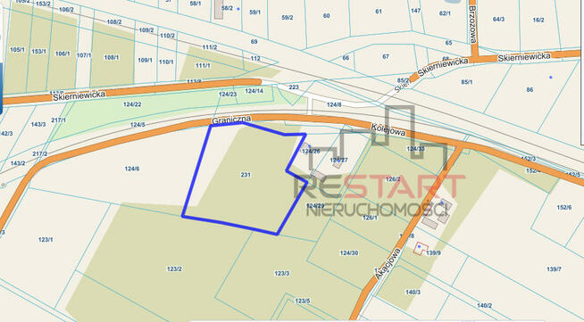 Działka przemysłowa Marków-Towarzystwo gm. Mszczonów, Graniczna