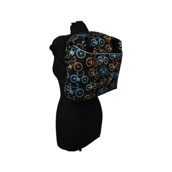 Torbo Plecak Damski 3w1 z motywem rowerów