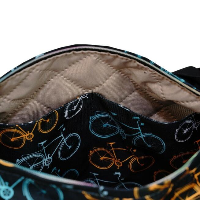 Torbo Plecak Damski 3w1 z motywem rowerów