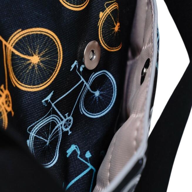 Torbo Plecak Damski 3w1 z motywem rowerów