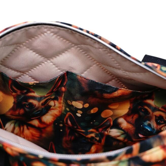 Torbo Plecak Damski 3w1 z owczarkiem niemieckim