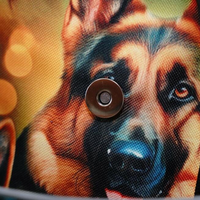 Torbo Plecak Damski 3w1 z owczarkiem niemieckim