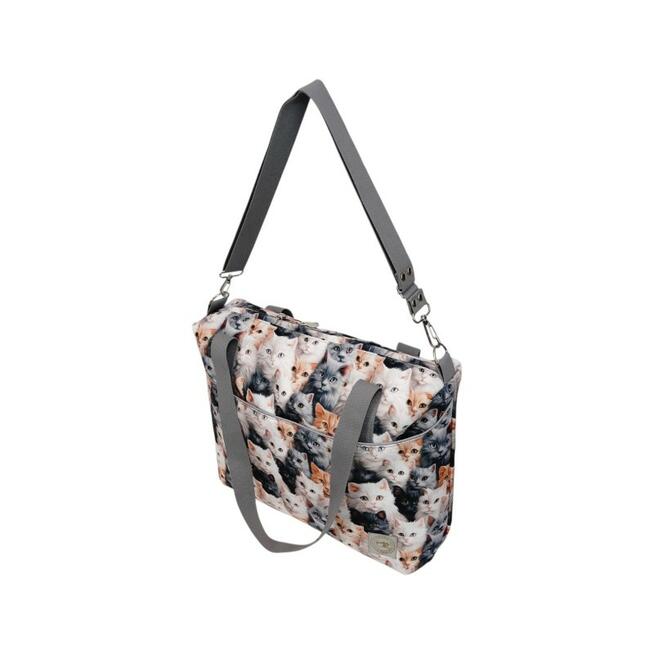 Torbo Plecak Damski 3w1 z motywem kotów