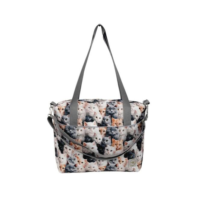 Torbo Plecak Damski 3w1 z motywem kotów