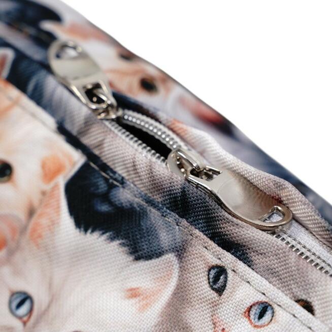 Torbo Plecak Damski 3w1 z motywem kotów