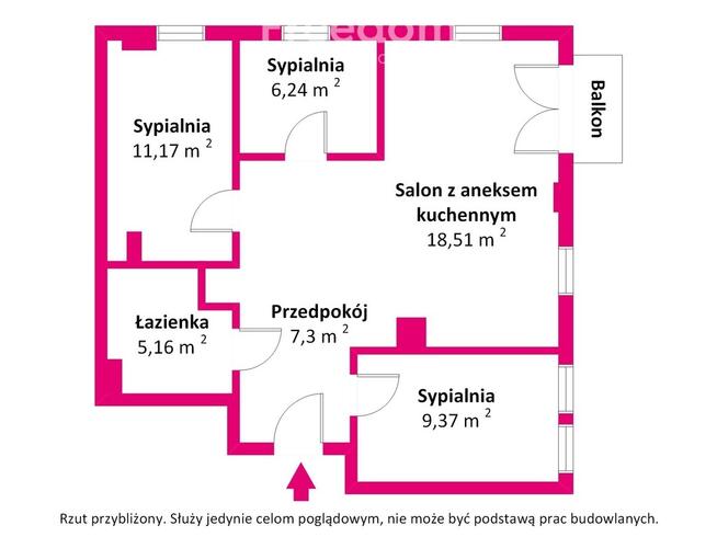 3 pokoje, dwa miejsca parkingowe-Osiedle Parkowe