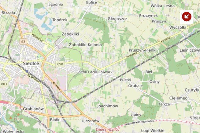 Działka budowalna 70 ar w miejscowości Wyczółki