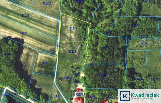 Działka budowlana Lalin gm. Sanok,