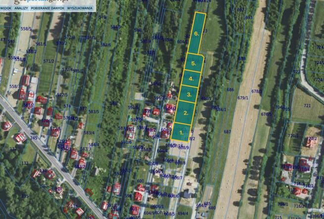 Działka budowlana Kołaczyce, Słoneczna