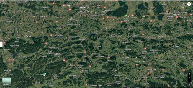 Działka budowlana Lubomierz gm. Łapanów,