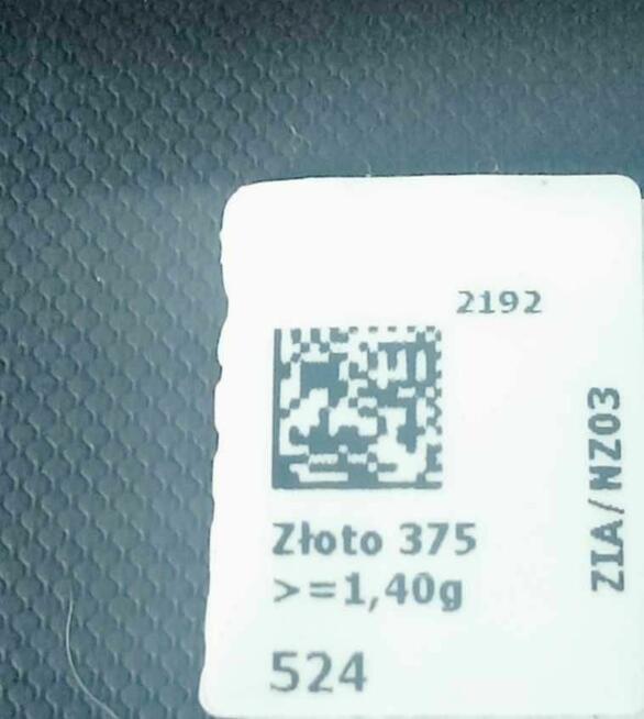 Lancuszek zloty wkruk kaskadowy