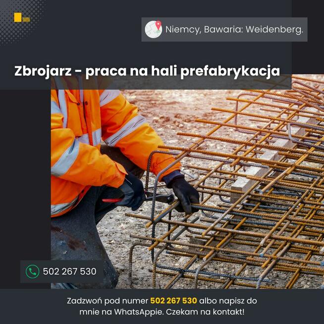 praca Niemcy, Zbrojarz , bez języka. 17€