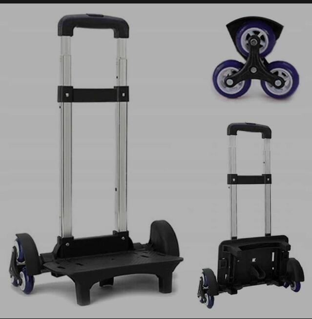 Wozek na kolkach, walizka, plecak, stelaz na torbe