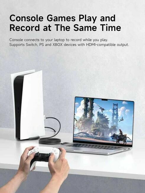Karta Przechwytująca Wideo Video USB3.0 Kabel HDMI PS4 PS5