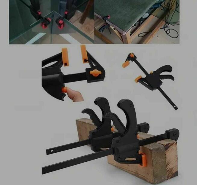 Zacisk stolarski- zestaw 5 szt.-F 10,16 cm