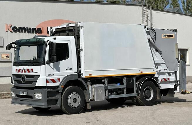 Mercedes Axor 1829 śmieciarka z wagą FAUN 16m3 EURO 5 WAGA